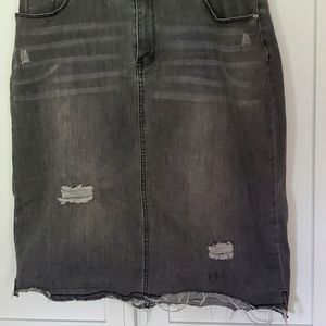 Black Jean Skirt Size 10